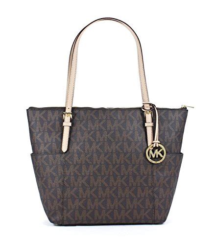 michael kors east west tz tote mk signature pvc|signature sinclair east west tote.